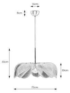 Markslöjd 108818 - Lustr na lanku STYRKA 1xE27/40W/230V pr. 75 cm bílá