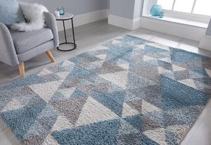 Flair Rugs koberce Kusový koberec Dakari Nuru Blue/Cream/Grey - 80x150 cm