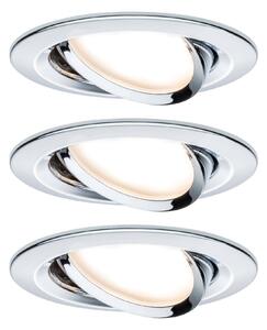 Paulmann 93488 Nova vestavné svítidlo, LED, LED, 18 W, chrom (lesklý), sada 3 ks