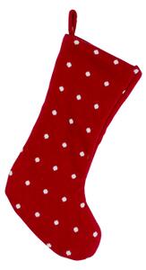 Vánoční ponožka červená Bloomingville