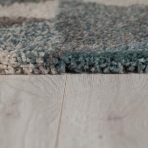 Flair Rugs koberce Kusový koberec Dakari Nuru Blue/Cream/Grey - 80x150 cm