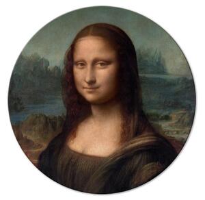 Kulatý obraz Leonardo da Vinci - Gioconda - malovaný portrét Mony Lisy