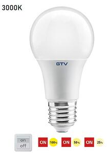 Krokově stmívatelná LED žárovka E27 10W LD-3SDA60-10W teplá bílá GTV