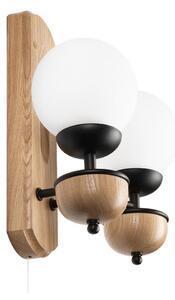 Brilagi - Nástěnné svítidlo COTTAGE 2xG9/40W/230V dub/bílá