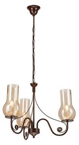 Brilagi - LED Lustr na řetězu COTTAGE 3xE14/40W/230V hnědá