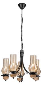 BRILAGI - LED Lustr na řetězu COTTAGE 5xE14/40W/230V buk/hnědá