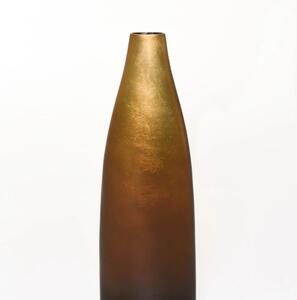 Váza ACCENT, sklolaminát, výška 41 cm, hnědo-zlatá