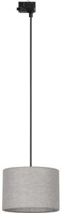 Lustr na lanku 3-fáz. lišto. systému TRACER 1xE27/15W/230V pr. 30 cm černá/šedá