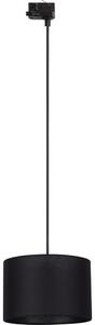 Lustr na lanku 3-fáz. lišto. systému TRACER 1xE27/15W/230V pr. 30 cm černá