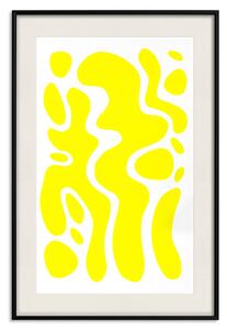 Plakát Geometrická abstrakce - Jasně žluté kulovité tvary a formy