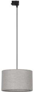 Lustr na lanku 3-fáz. lišto. systému TRACER 1xE27/15W/230V pr. 38 cm černá/šedá