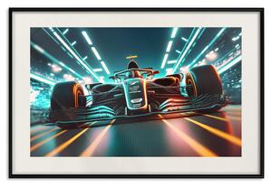 Plakát Rychlostní vůz - závodní vůz formule 1 během závodu do hráčova pokoje