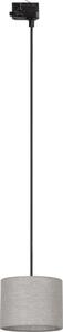 Lustr na lanku 3-fáz. lišto. systému TRACER 1xE27/15W/230V pr. 20 cm černá/šedá