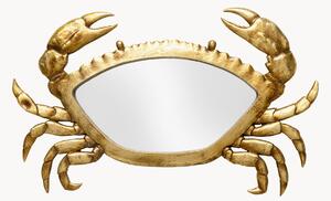 Ručně vyrobená nástěnná dekorace se zrcadlovým povrchem Crab