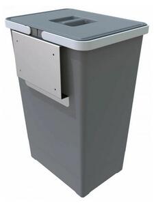 Vestavný odpadkový koš na dvířka 24 l, šedá