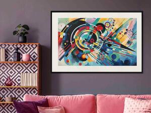 Plakát Exploze barev - abstrakce inspirovaná stylem Kandinského