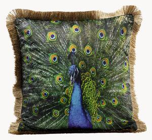 Sametový polštář Peacock