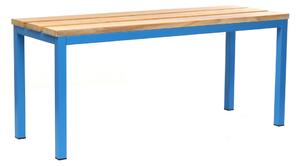 Lavice do šatny 100 x 35 x 45 cm, modrá - RAL 5012