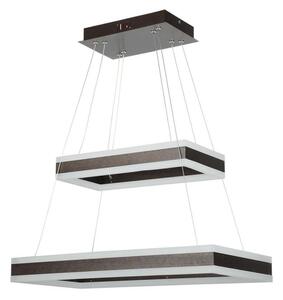 LED Stmívatelný lustr na lanku LED/113W/230V 3000K hnědá
