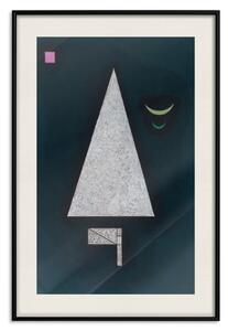 Plakát Bílé ohnisko - geometrická kompozice Wassilyho Kandinského