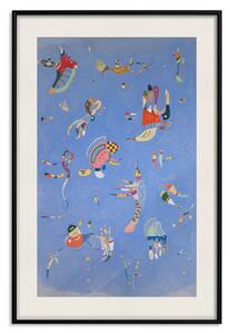 Plakát Nebesky modrá - kompozice s Kandinského abstraktními formami