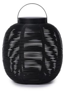 Vincent Sheppard Venkovní LED svítilna Tika, Vincent Sheppard, průměr 35 cm, výška 40 cm, umělý ratan barva black