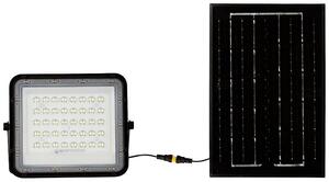 V-TAC VT-40W 7821 LED reflektor, solární modul 6 W studená bílá černá