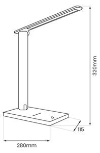 LED Stmívatelná stolní lampa POST LED/5W/5V 3000-6500K bílá
