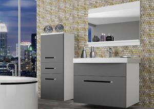 Koupelnový nábytek Belini šedý mat + umyvadlo + zrcadlo Výrobce ROD M 2/0/W/SR/0/ZW