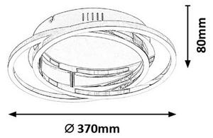 Rabalux 2184 - LED Stropní svítidlo SELENA LED/30W/230V