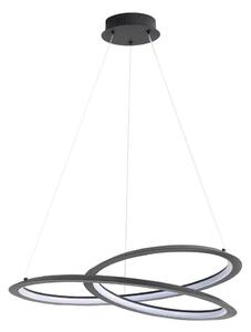 LED Lustr na lanku TANGO LED/44W/230V 4000K pr. 60 cm černá