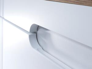 COMAD Závěsná skříňka pod umyvadlo - FIJI 82-120 white, šířka 120 cm, matná bílá