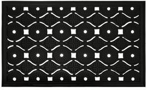 Gumová rohožka - předložka EYE MAT III. černá 45x75 cm Mybesthome