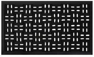 Gumová rohožka - předložka EYE MAT I. černá 45x75 cm Mybesthome