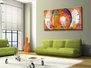 Obraz Oranžový sen (1 díl) - abstrakce s barevnou fantazií