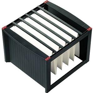 Helit box se závěsnými složkami the rack H6110092 černá, červená 1 ks