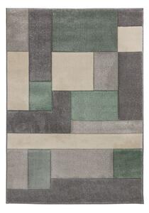 Flair Rugs, Kusový koberec Hand Carved Cosmos Mint/| šedá-krémová- Typ: 200x290 cm