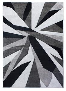 Flair Rugs koberce Kusový koberec Hand Carved Shatter Black/Grey - 120x170 cm