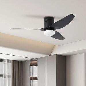 ZEVENTI - LED Stropní ventilátor PADUA LED/18W/230V Wi-Fi Tuya černá + DO