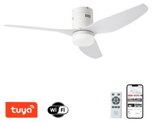 ZEVENTI - LED Stropní ventilátor PADUA LED/18W/230V Wi-Fi Tuya bílá + DO