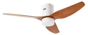 ZEVENTI - LED Stropní ventilátor PADUA LED/18W/230V Wi-Fi Tuya bílá/hnědá + DO