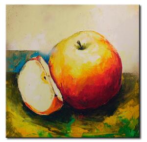 Obraz Venkovská zátiší (1 díl) - malovaná červená jablka