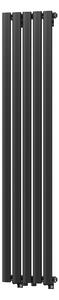 Gamma Verto, topné těleso 296x1400 mm, 505 W, černá matná, GMA-VER-140296-BK