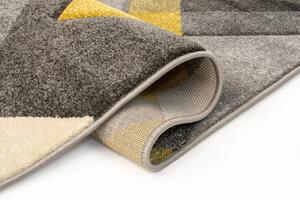 Flair Rugs koberce Kusový koberec Hand Carved Nimbus Grey/Ochre ROZMĚR: 200x290