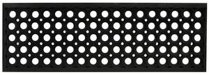 Gumová rohožka - předložka na schody DOMINO černá 25x75 cm Mybesthome