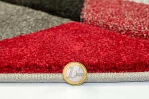 Flair Rugs koberce Kusový koberec Hand Carved Aurora Grey/Red ROZMĚR: 120x170