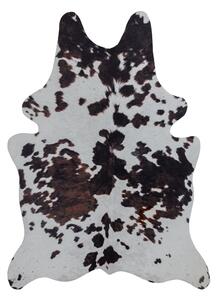 Flair Rugs koberce Kusový koberec Faux Animal Cow Print Black/White ROZMĚR: 155x195 tvar kožešiny