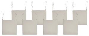 Sada 8 polštářů na zahradní židle SASSARI PREMIUM 46 x 46 cm Taupe