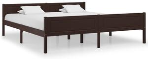 Rám postele masivní borové dřevo tmavě hnědý 180 x 200 cm