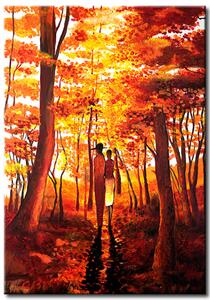 Obraz Podzimní láska (1 díl) - lidé v okolí oranžového lesa
